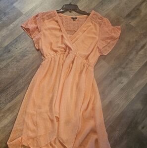 Torrid coral hi lo tunic, 0, NWOT